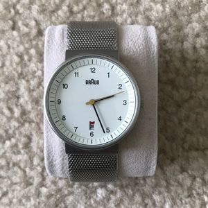 Braun mens metal watch